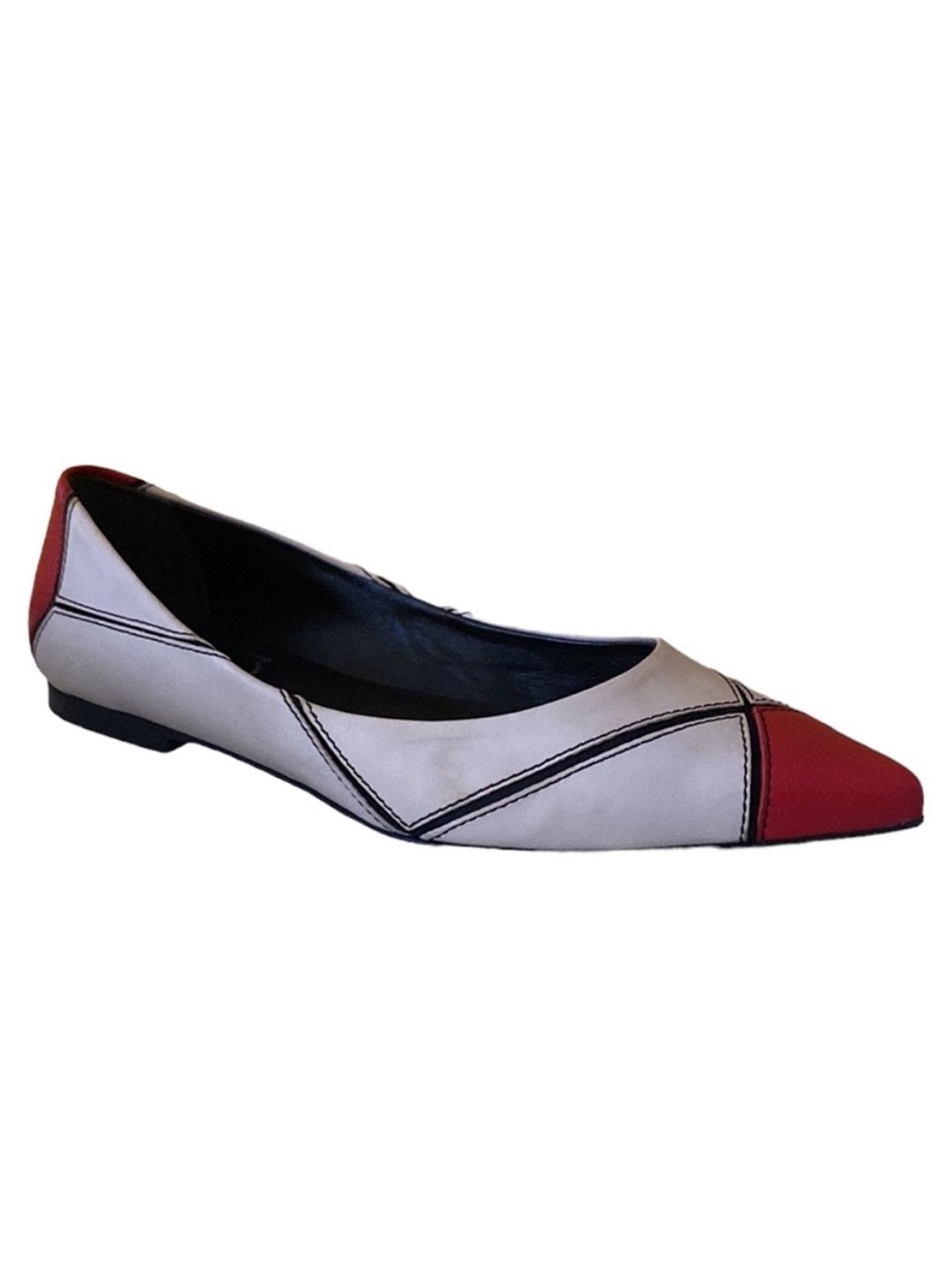 Roger Vivier Prism Color-block Pointed Toe Flats size EU 35